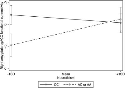 Preliminary Evidence That CD38 Moderates the Association of Neuroticism on Amygdala-Subgenual Cingulate Connectivity